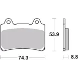 Pastillas de freno moto Brembo sinterizadas 07YA35SA