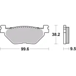 Pastillas de freno moto Brembo genuinas 07YA3908