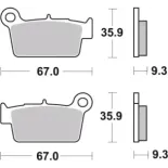 Pastillas de freno moto Brembo sinterizadas 07YA41SD