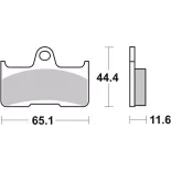 Pastillas de freno moto Brembo sinterizadas 07YA45SD
