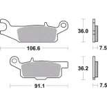 Pastillas de freno moto Brembo sinterizadas 07YA48SD
