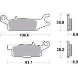 Pastillas de freno moto Brembo sinterizadas 07YA51SD
