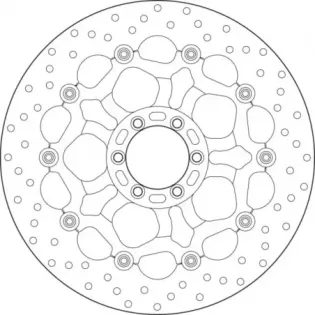 Disco Brembo Genuine  Aprilia RSV Mille 108200384