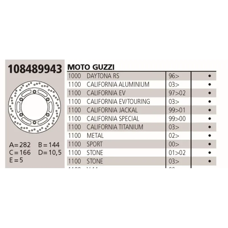 Disco Brembo Genuine Guzzi 800 Daytona 108489943