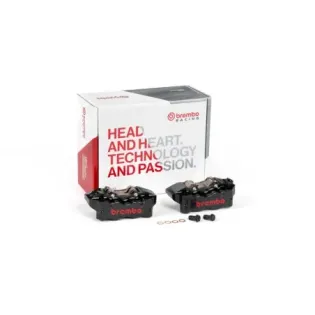 PINZAS BREMBO RACING PINZAS DE FRENO RADIALES CNC GP4-RB NEGRAS 100MM 220B47330