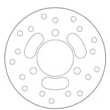 Disco de freno moto Brembo fijo Serie Oro 68B40711