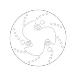 Disco de freno moto Brembo fijo Serie Oro 68B40721