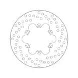 Disco de freno moto Brembo fijo Serie Oro 68B40735