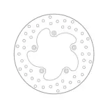 Disco de freno moto Brembo fijo Serie Oro 68B40736