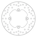 Disco de freno moto Brembo fijo Serie Oro 68B40780