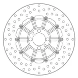 Disco de freno moto Brembo Serie Oro 68B407D3