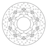 Disco de freno moto Brembo fijo Serie Oro 78B40838