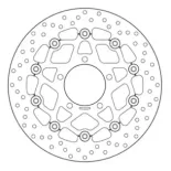 Disco de freno moto Brembo fijo Serie Oro 78B40840