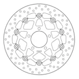 Disco de freno moto Brembo fijo Serie Oro 78B40842