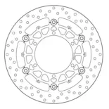 Disco de freno moto Brembo fijo Serie Oro 78B40846