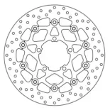 Disco de freno moto Brembo fijo Serie Oro 78B40847