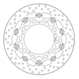 Disco de freno moto Brembo fijo Serie Oro 78B40860