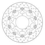 Disco de freno moto Brembo fijo Serie Oro 78B40863