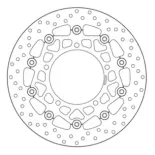 Disco de freno moto Brembo fijo Serie Oro 78B40866