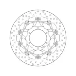 Disco de freno moto Brembo fijo Serie Oro 78B40867