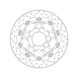 Disco de freno moto Brembo fijo Serie Oro 78B40873