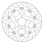 Disco de freno moto Brembo fijo Serie Oro 78B40875