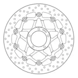 Disco de freno Brembo Serie Oro 320mm Ducati 78B40878