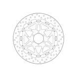 Disco de freno moto Brembo fijo Serie Oro 78B40888