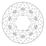 Disco de freno moto Brembo fijo Serie Oro 78B40896