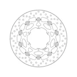 Disco de freno moto Brembo fijo Serie Oro 78B40896