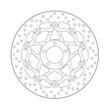 Disco de freno moto Brembo fijo Serie Oro 78B40899