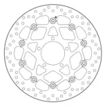 Disco de freno moto Brembo fijo Serie Oro 78B408B5