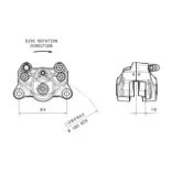 Pinza Brembo 920B85291 OEM Trasera