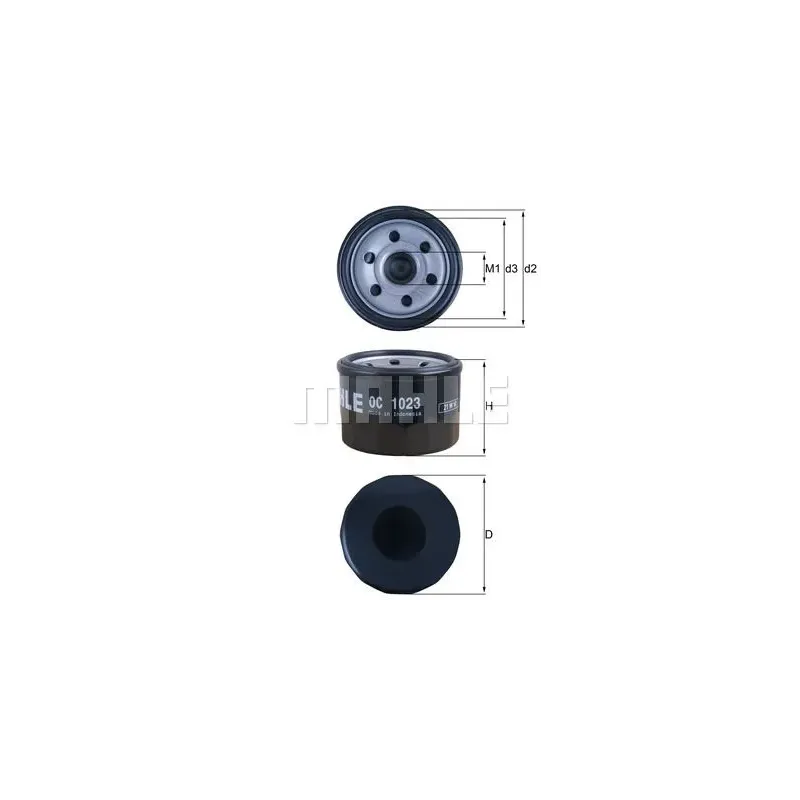 Filtro de aceite MAHLE OC1023