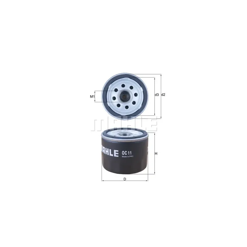 Filtro de aceite MAHLE OC11