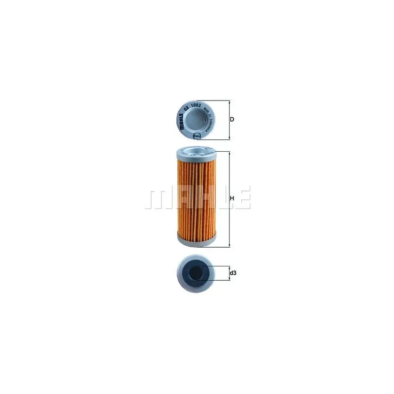 Filtro de aceite MAHLE OX1092