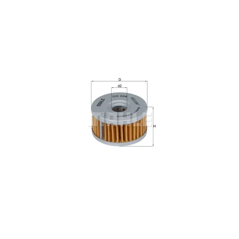 Filtro de aceite MAHLE OX408