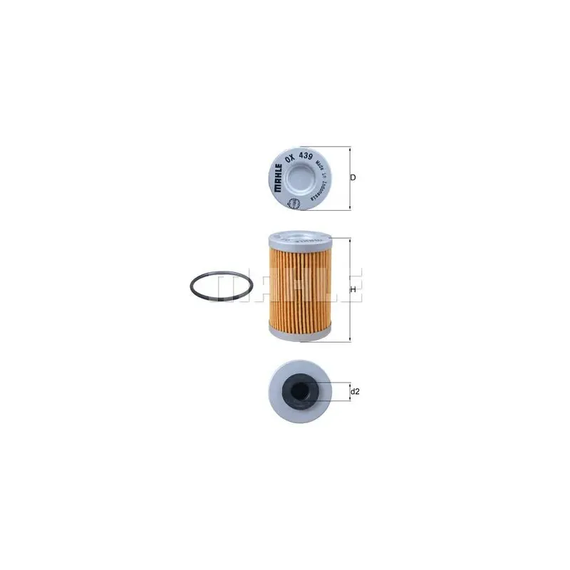 Filtro de aceite MAHLE OX439D
