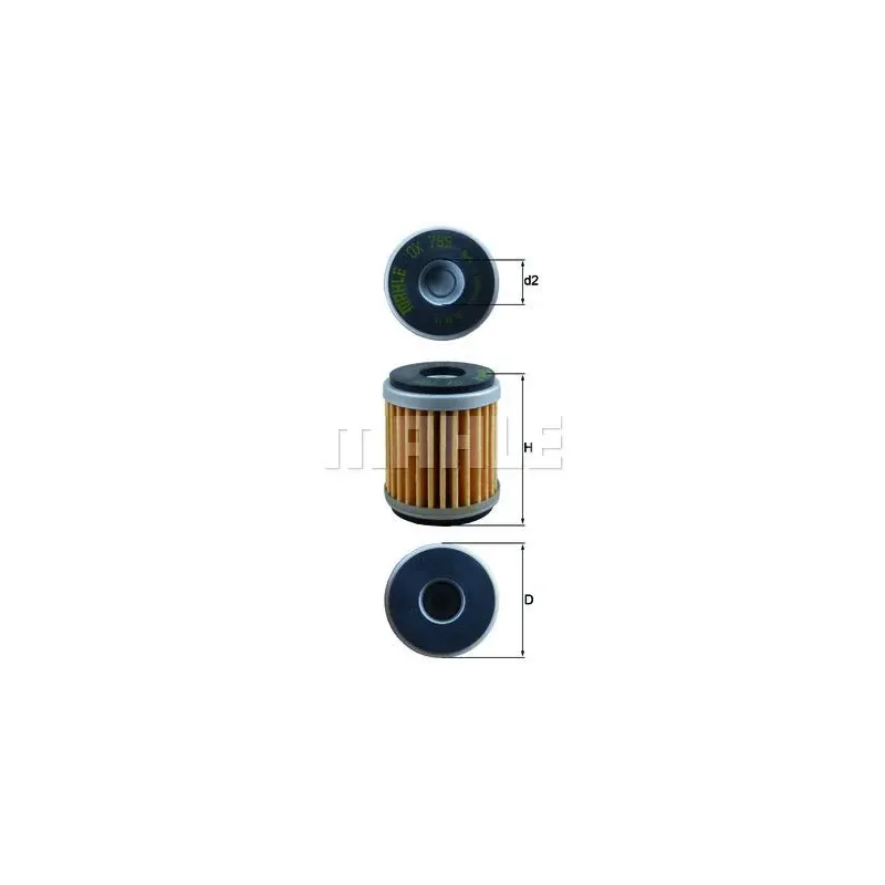 Filtro de aceite MAHLE OX799