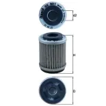 Filtro de aceite MAHLE OX801