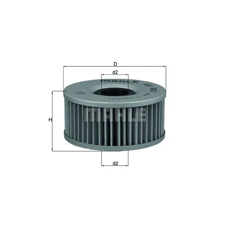 Filtro de aceite MAHLE OX802