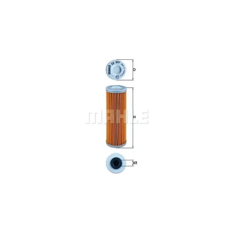 Filtro de aceite MAHLE OX807