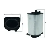 MAHLE LX3775 Filtro de aire