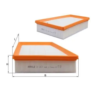 MAHLE LX2631 Filtro de aire