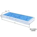 MAHLE LAO239/S Filtro, aire habitáculo