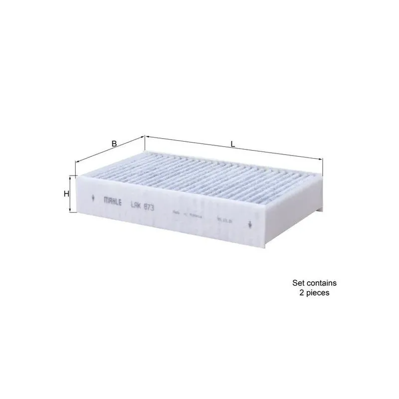 MAHLE LAK873/S Filtro, aire habitáculo