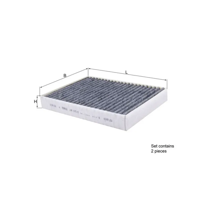 MAHLE LAK675/2/S Filtro, aire habitáculo