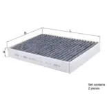 MAHLE LAK675/2/S Filtro, aire habitáculo