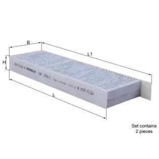 MAHLE LAK1256/1/S Filtro, aire habitáculo