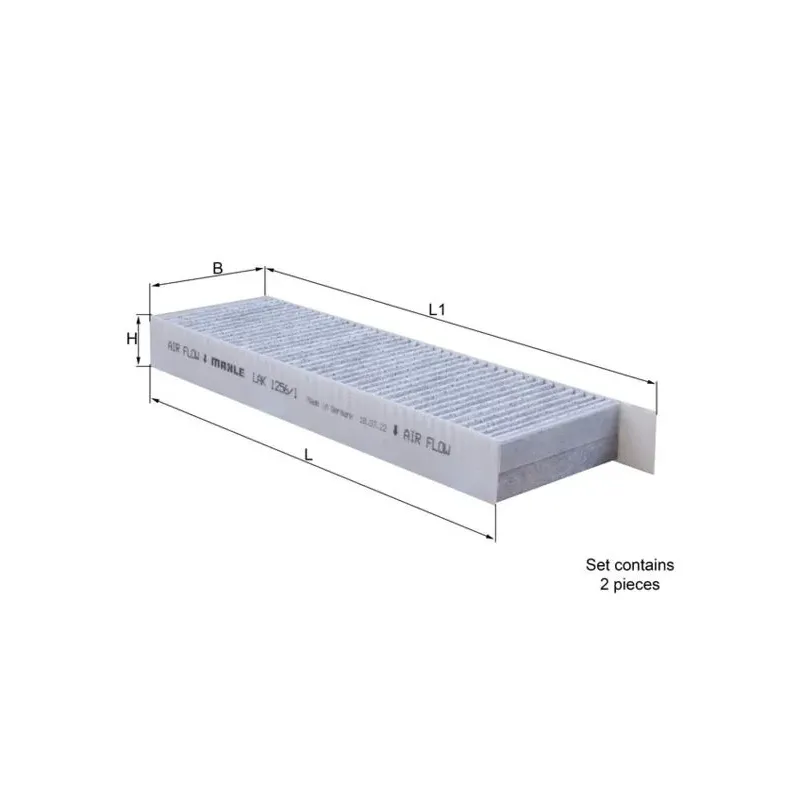 MAHLE LAK1256/1/S Filtro, aire habitáculo